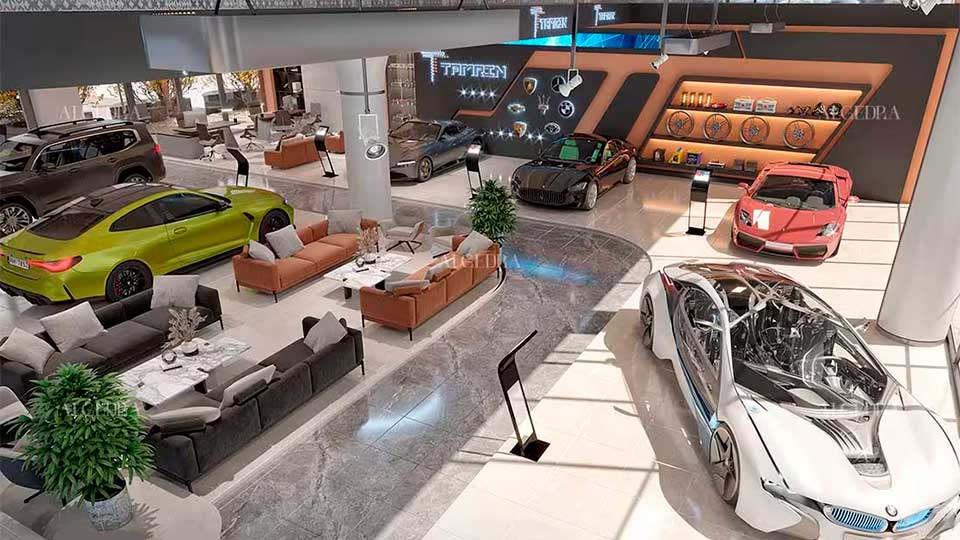 reformas-parciales Concesionario de Mercedes benz muy luminoso y de alto estanding